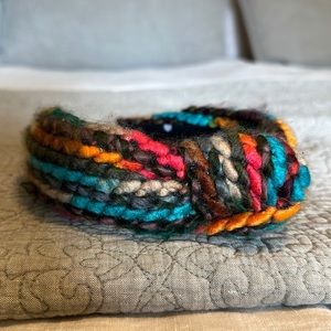 Lele Sadoughi multi colored wool headband